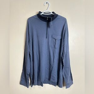 Victorinox Size XXL Navy Quarter-Zip Pullover